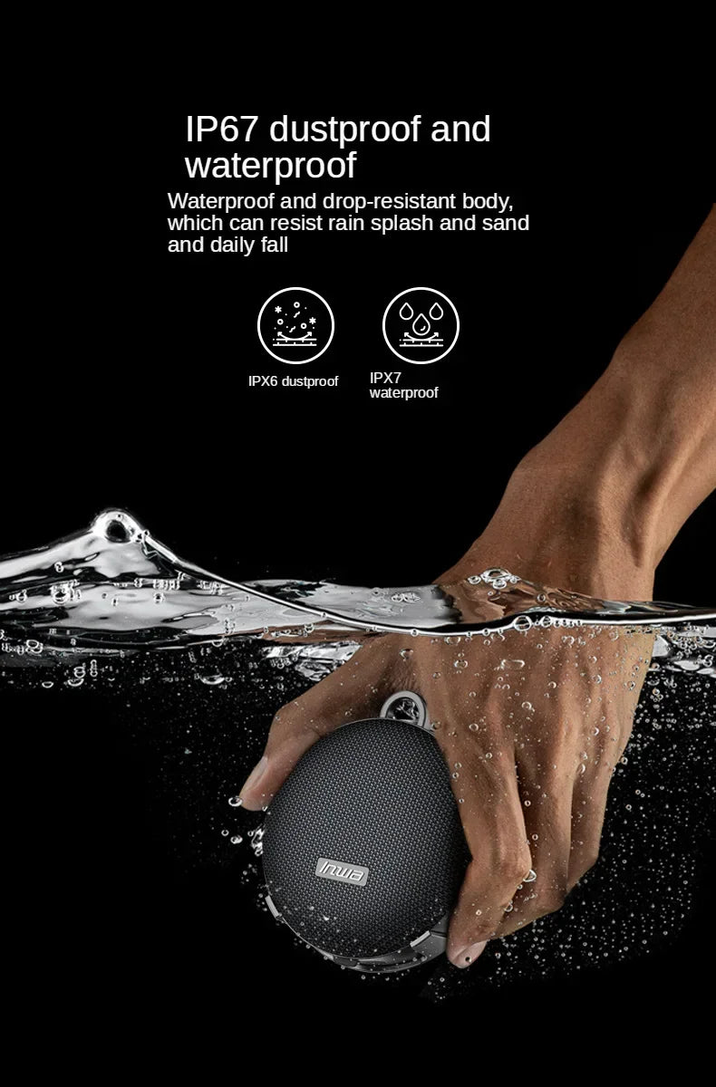 New Inwa Mz-500 Wireless Cycling Bluetooth Speaker Portable Outdoor Tws Stereo Subwoofer Card by Tech-Home Store