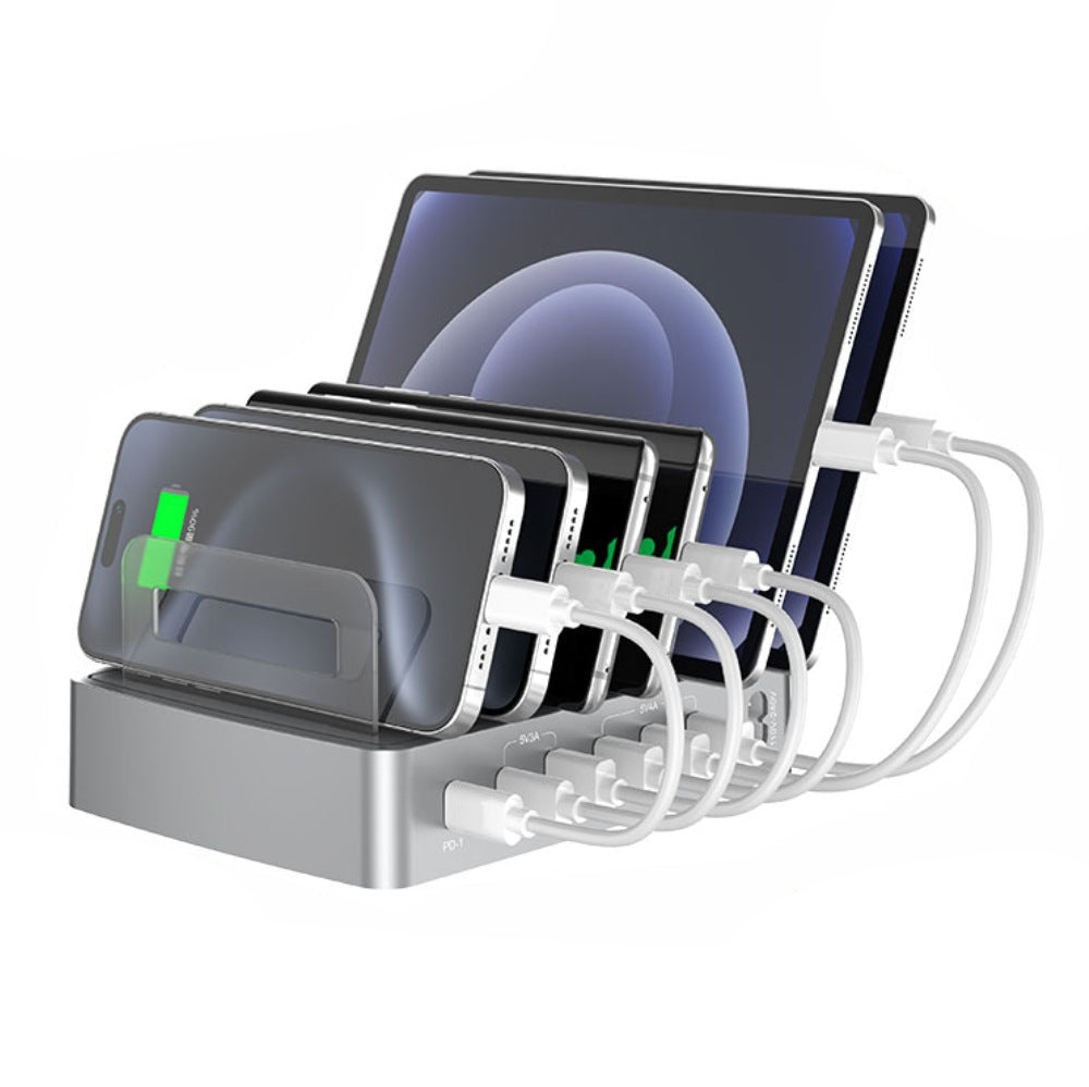 QC3.0 multi-port USB charger PD phablet universal desktop stand smart charging station fast charger by Tech-Home Store