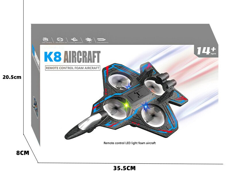 Cross-border new product remote control fighter four-channel suspension drone tumbling stunt toy foam drone by Tech-Home Store