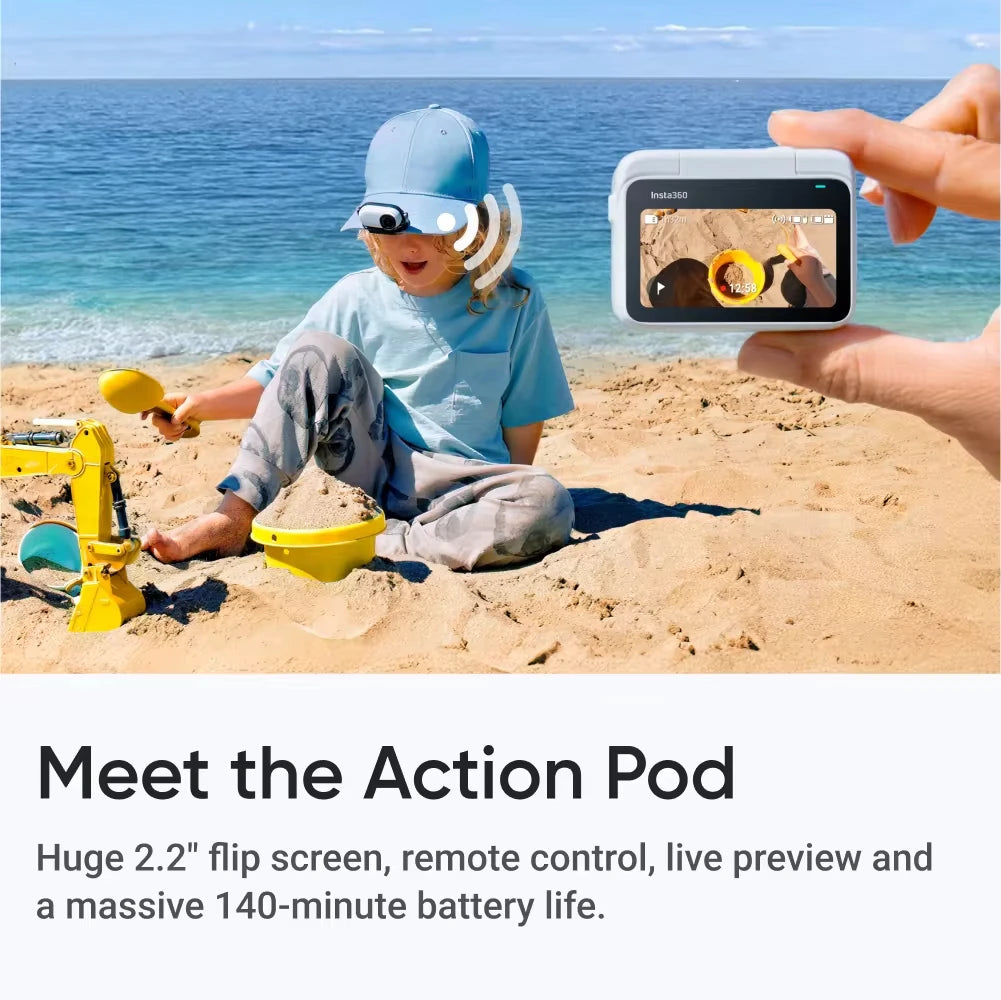 Original Insta360 GO 3S 4K Tiny Portable Vlogging Camera,Hands-Free POVs, 10m Waterproof by Tech-Home Store