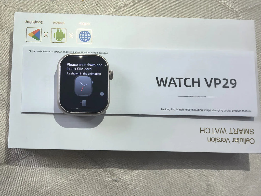 VP29 Smart Watch 4G Android SIM card 2.13" HD AMOLED Screen 800W Camera 1380mAh GPS WIFI Global Network smart watches for men by Tech-Home Store