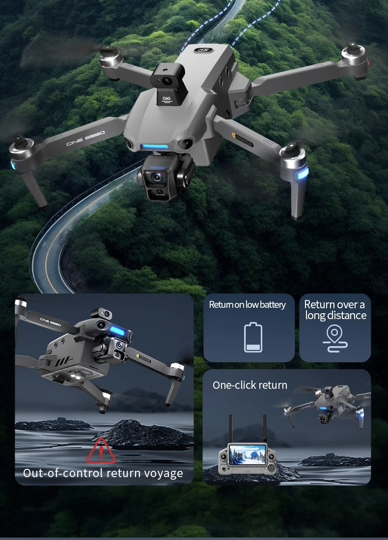 S880 Pro Max Professional GPS Drone - 8K Camera, 3 Axis Gimbal, 5G WiFi, Brushless by Tech-Home Store