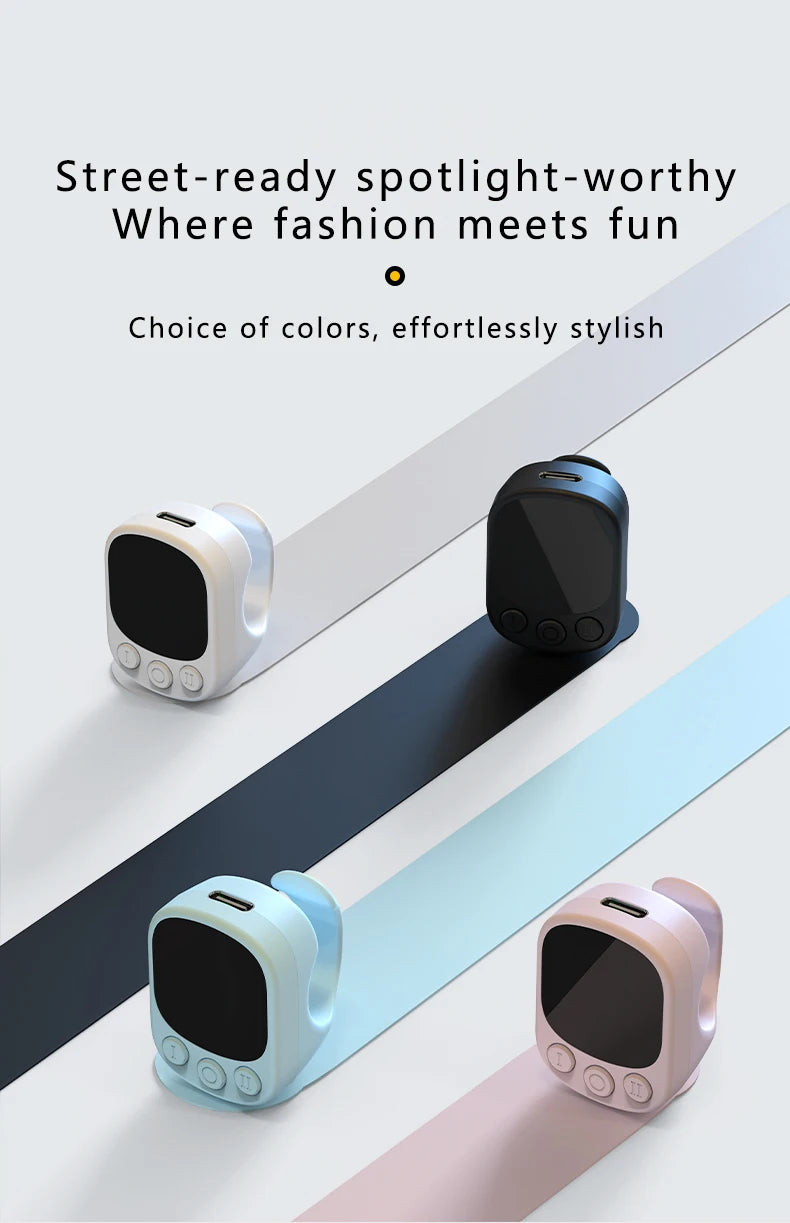 Mouse Ring Remote Control with Touchpad,Smart Automatic Screen Clicker Device，Continuous Clicker，Scrolling Ring Remote Control S by Tech-Home Store