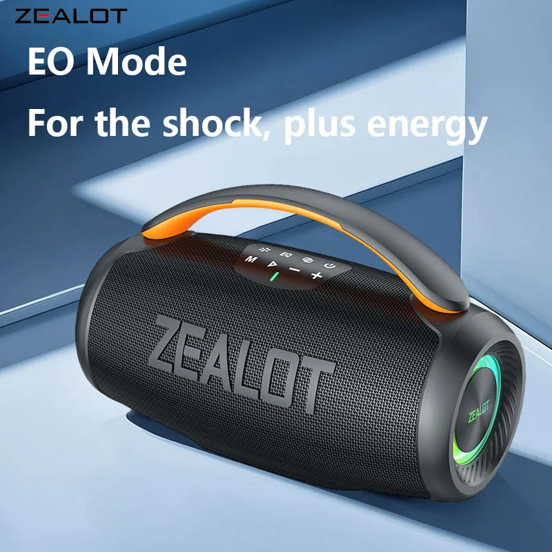 ZEALOT-P11 Bluetooth Speaker 50W Wireless Party Speaker with Bluetooth 5.4 Stereo Sound Comfortable handle Controllable Lightin Portable For Outdoors Long Battery Life by Tech-Home Store