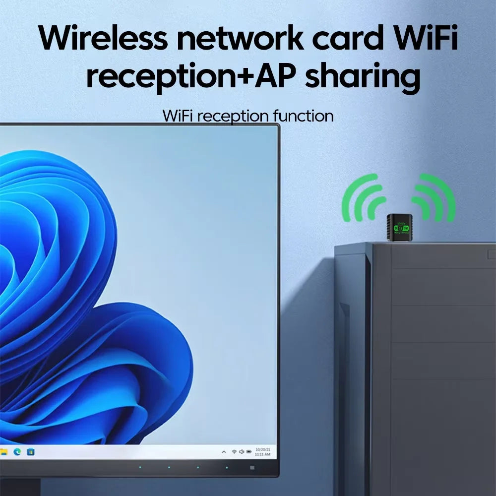 900Mbps USB WiFi Bluetooth 5.4 Adapter 2in1 Dongle Dual Band 2.4G 5GHz USB WiFi 6 Network Wireless Wlan Receiver DRIVER FREE by Tech-Home Store