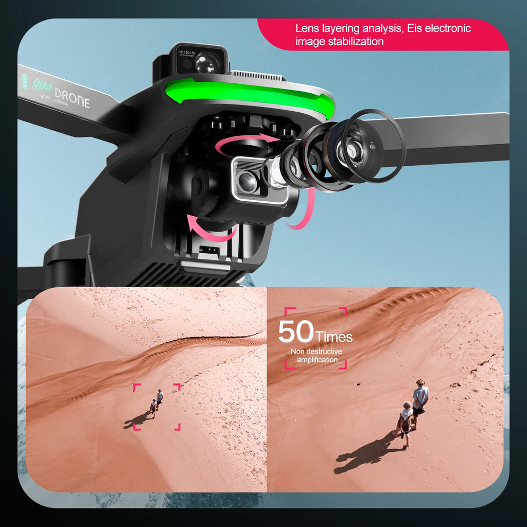 2025 NEW HOT S155 GPS Drone 8K Professional Dual HD Camera 5G FPV 360° Obstacle Avoidance Brushless Motor