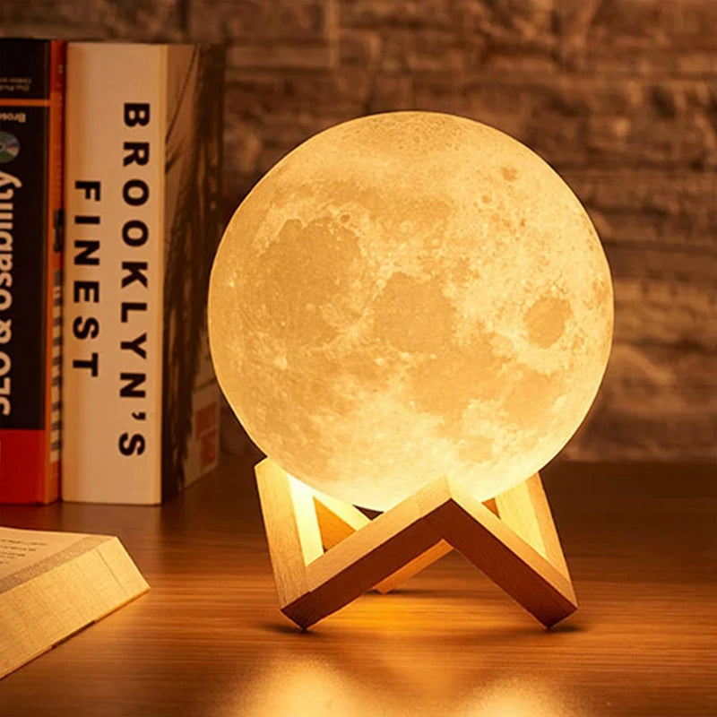 Book Light LED Moon Light Galaxy Light, Moon Night Light by Tech-Home Store
