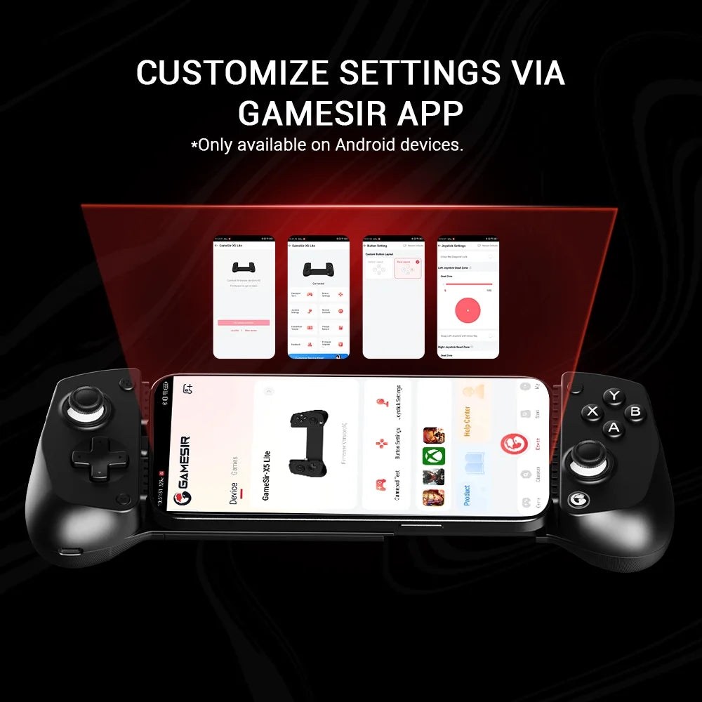 GameSir X5 Lite Mobile Phone Gamepads for iPhone 16 15 Series iPad Mini Android Tablet Controller Hall Effect Joysticks Design by Tech-Home Store