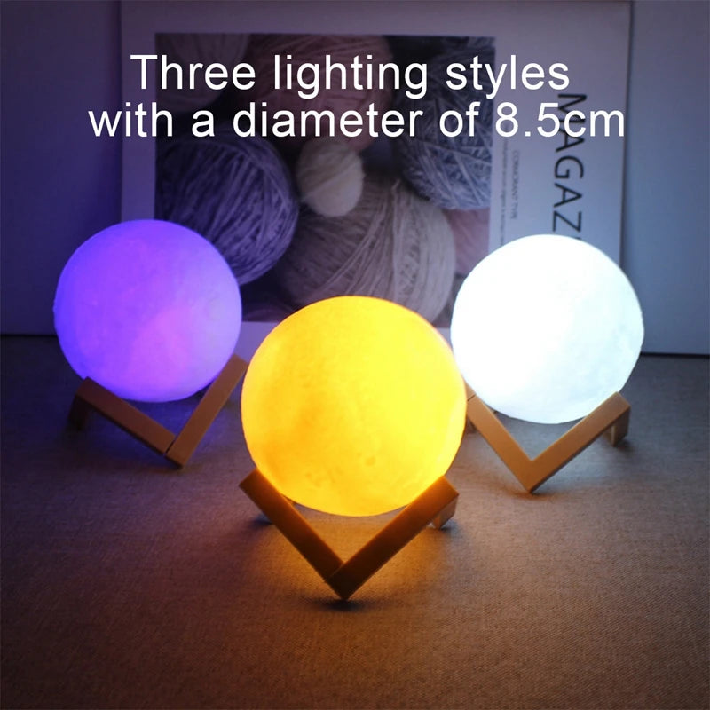 Book Light LED Moon Light Galaxy Light, Moon Night Light by Tech-Home Store