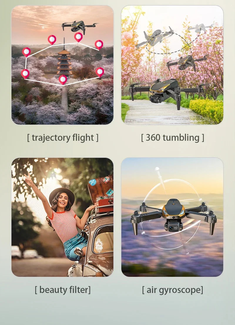 M8 GPS Drone with 4K EIS Camera | Optical Flow Altitude Hold & Obstacle Avoidance | Foldable Long Range of 5000M | RC Quadcopter by Tech-Home Store