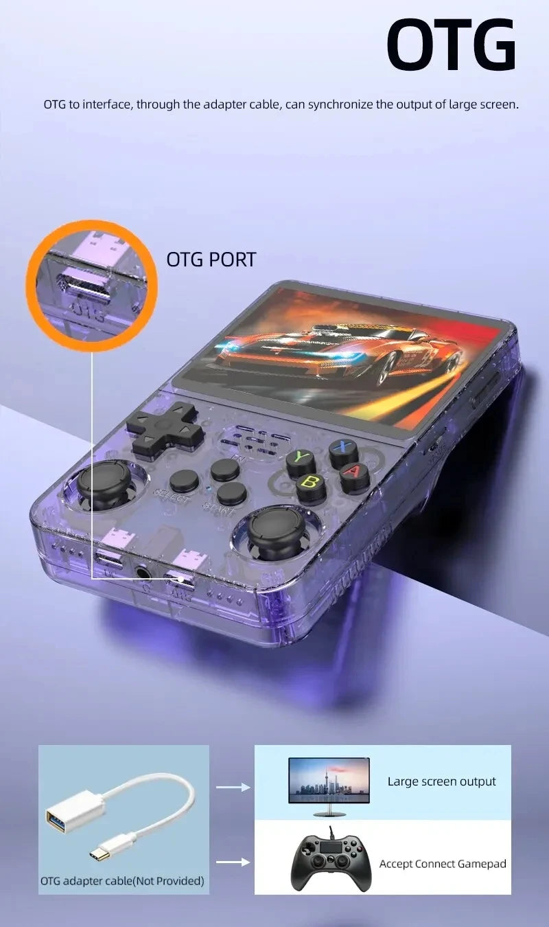 ARKOS R36S Retro Handheld Game Console Linux System 3.5-inch IPS Screen Video Player 64GB/128GB Portable Handheld Game Console by Tech-Home Store