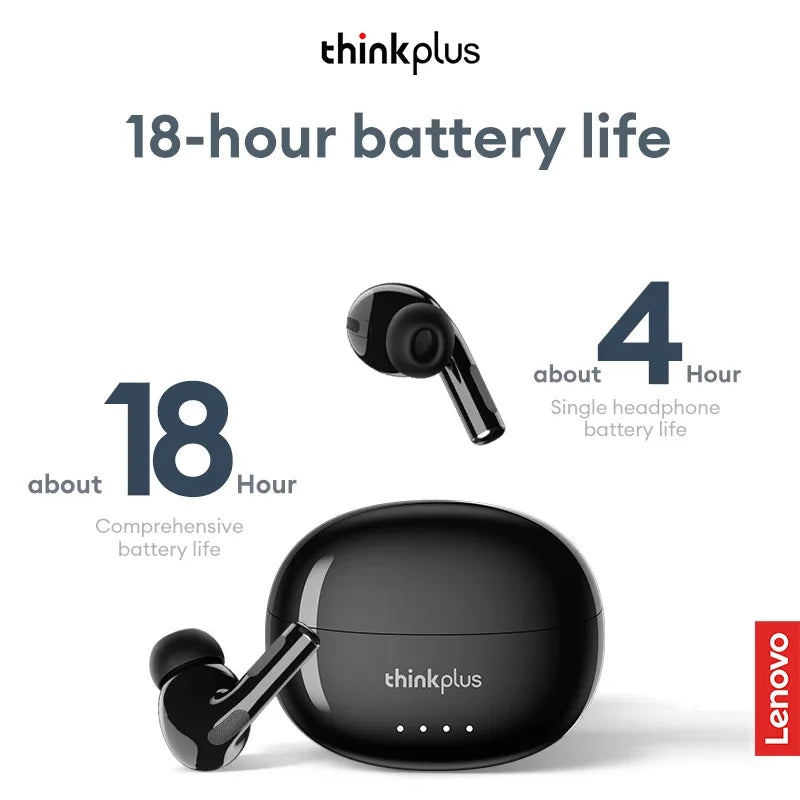 Lenovo LP5 PRO Wireless Bluetooth 5.4 Earphones TWS HiFi Sound Gaming Earbuds LP5Pro Sport headset Long Standby with Mic 2025 by Tech-Home Store