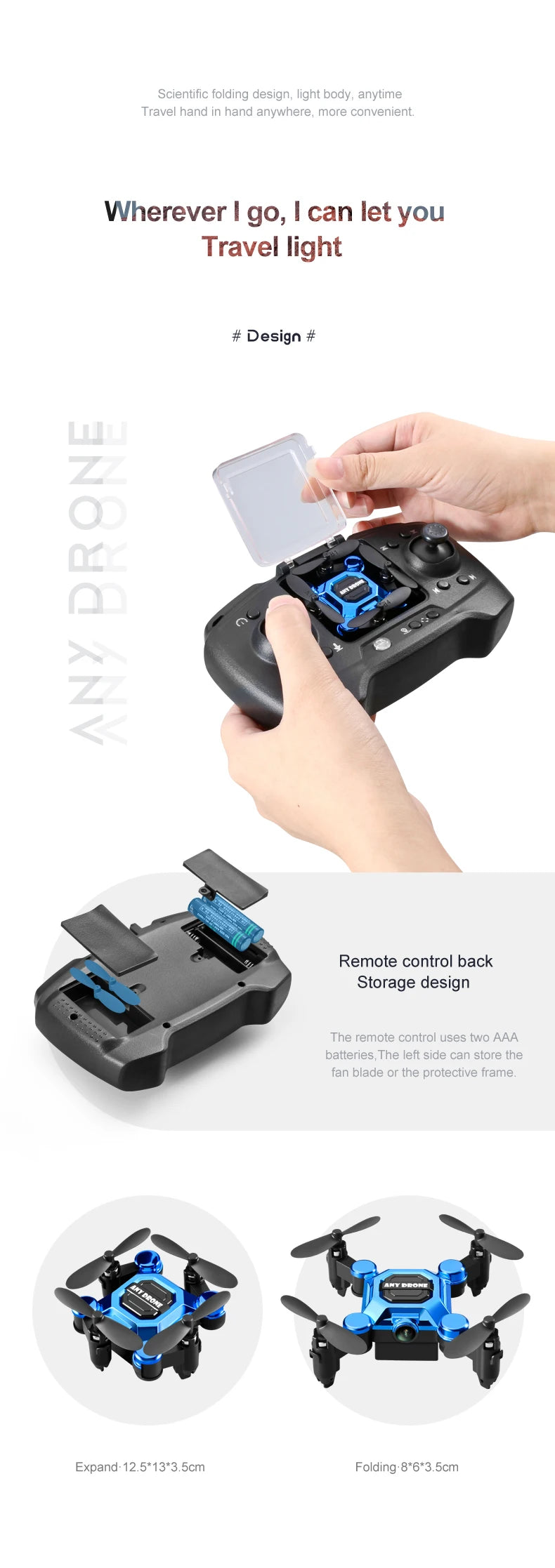 K04 Mini Folding Storage Aircraft Mini Drone 4K - Ultra Lightweight Portable Aerial Camera For Travel by Tech-Home Store