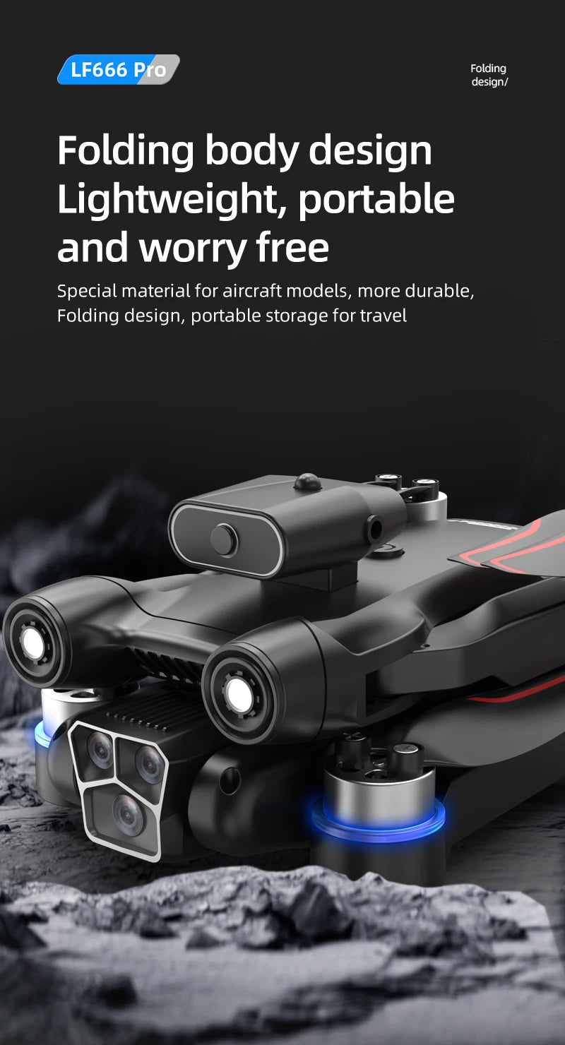 LF632 5G RC Drone Brushless Intelligent HD Dual Camera WIFI FPV Optical Flow Obstacle Avoidance Foldable Quadcopter Model Toys by Tech-Home Store
