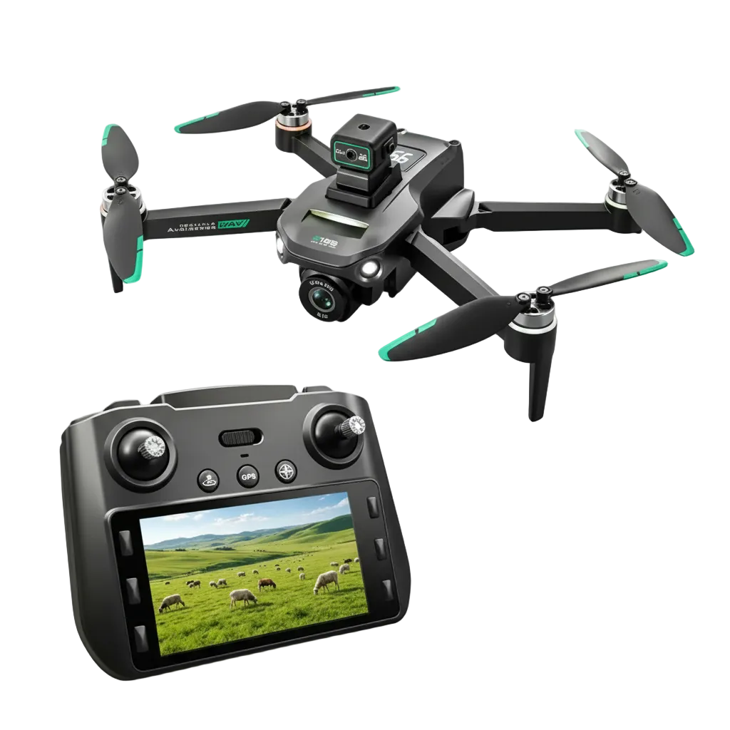 S159 GPS Drone Dual 8K Cameras 360 Degree Obstacle Avoidance Foldable Quadcopter by Tech-Home Store