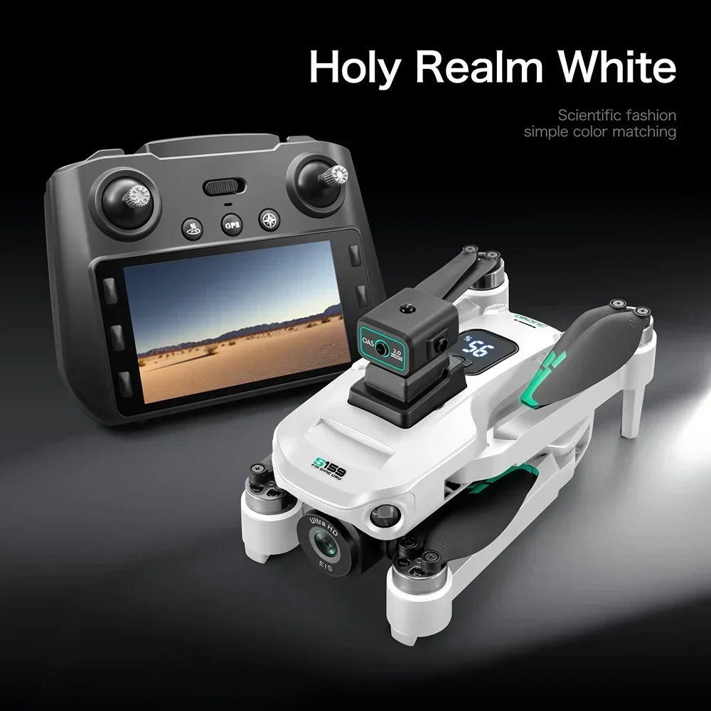 S159 GPS Drone 8K HD Dual Camera Professional 360° Obstacle Avoidance Brushless Foldable Quadcopter with Screen 5G WiFi Dron Toy by Tech-Home Store