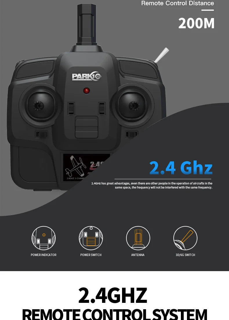 2024 New F22S 2.4G 4CH 3D6G RC Airplane Raptor F22 Warplane WLtoys A180 Upgrade Version LED Light With Gyroscope Out Door Toys by Tech-Home Store