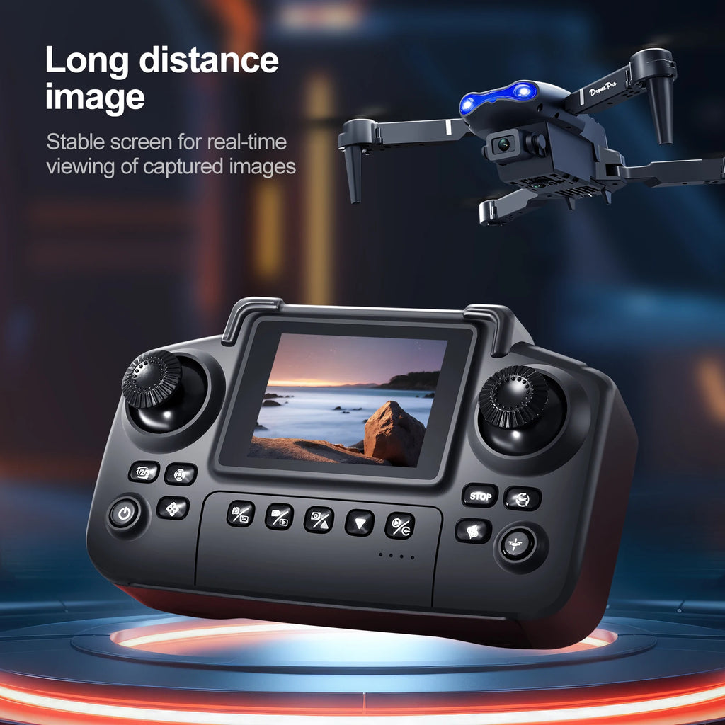 AeroNova E88 E99 Dual Camera Drone With Screen - Dual 4K Cameras With 50x Optical Zoom For Beginners by Tech-Home Store