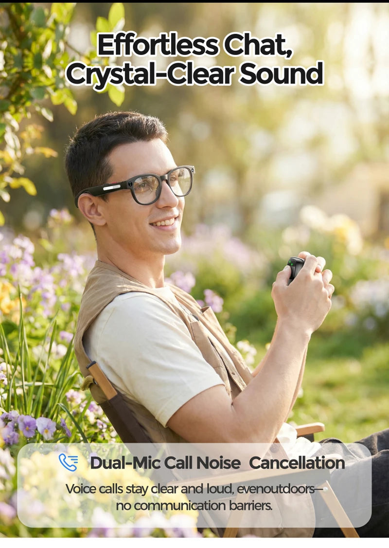 AI Vision Smart Sun Glasses - Translation Ready With 8MP Camera 4K Video Bluetooth Calls by Tech-Home Store