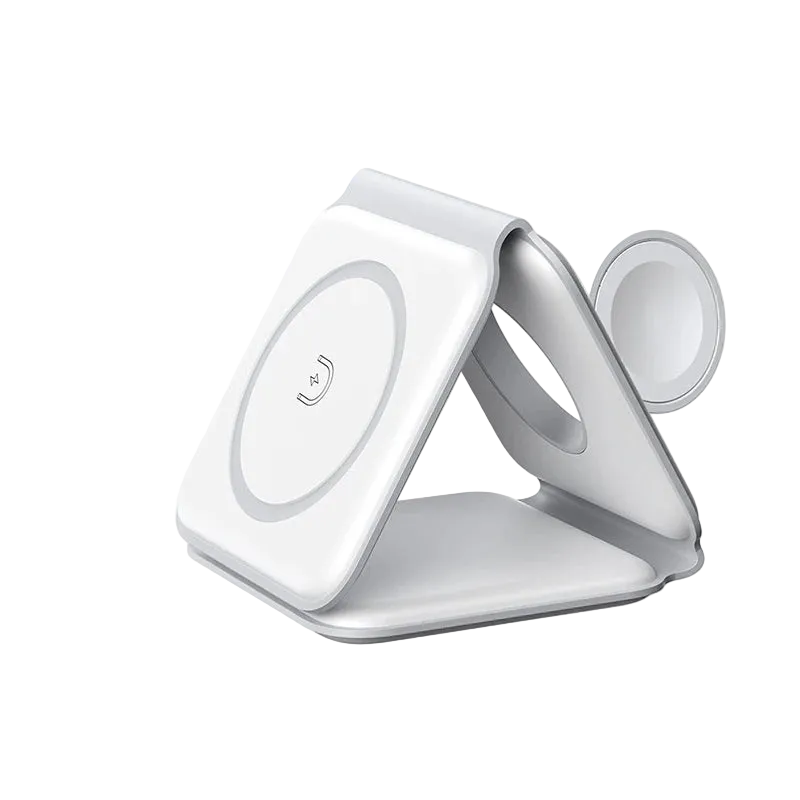 Qi2 SmartCharge 3 In 1 Wireless Charging Station Portable Foldable - Magnetic Alignment And 15W Fast Charging by Tech-Home Store