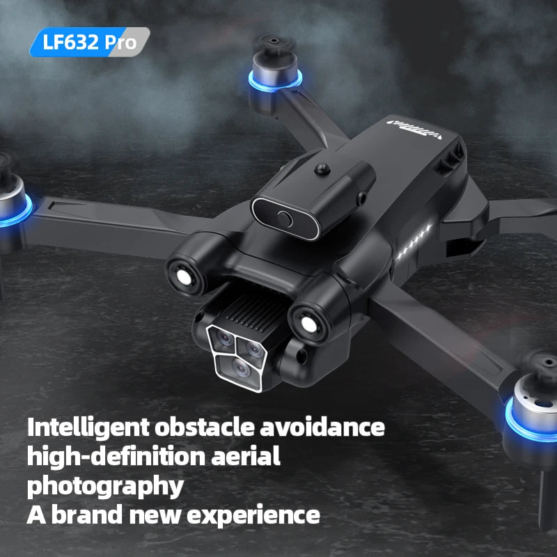 LF632 5G RC Drone Brushless Intelligent HD Dual Camera WIFI FPV Optical Flow Obstacle Avoidance Foldable Quadcopter Model Toys by Tech-Home Store
