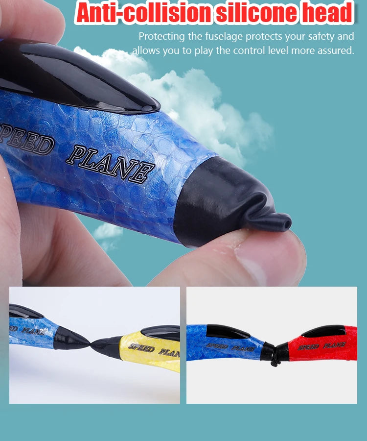 Parkten 2.4G 2CH Glider RC Ariplane P320 Fixed Wing Fighter Aircra Hand Throwing Foam Outdoor Toys For Boys Birthday Gift by Tech-Home Store