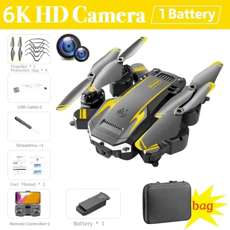 NovaTech G6 Drone - Dual Camera 5G Live Streaming Foldable GPS Quad With Obstacle Avoidance by Tech-Home Store