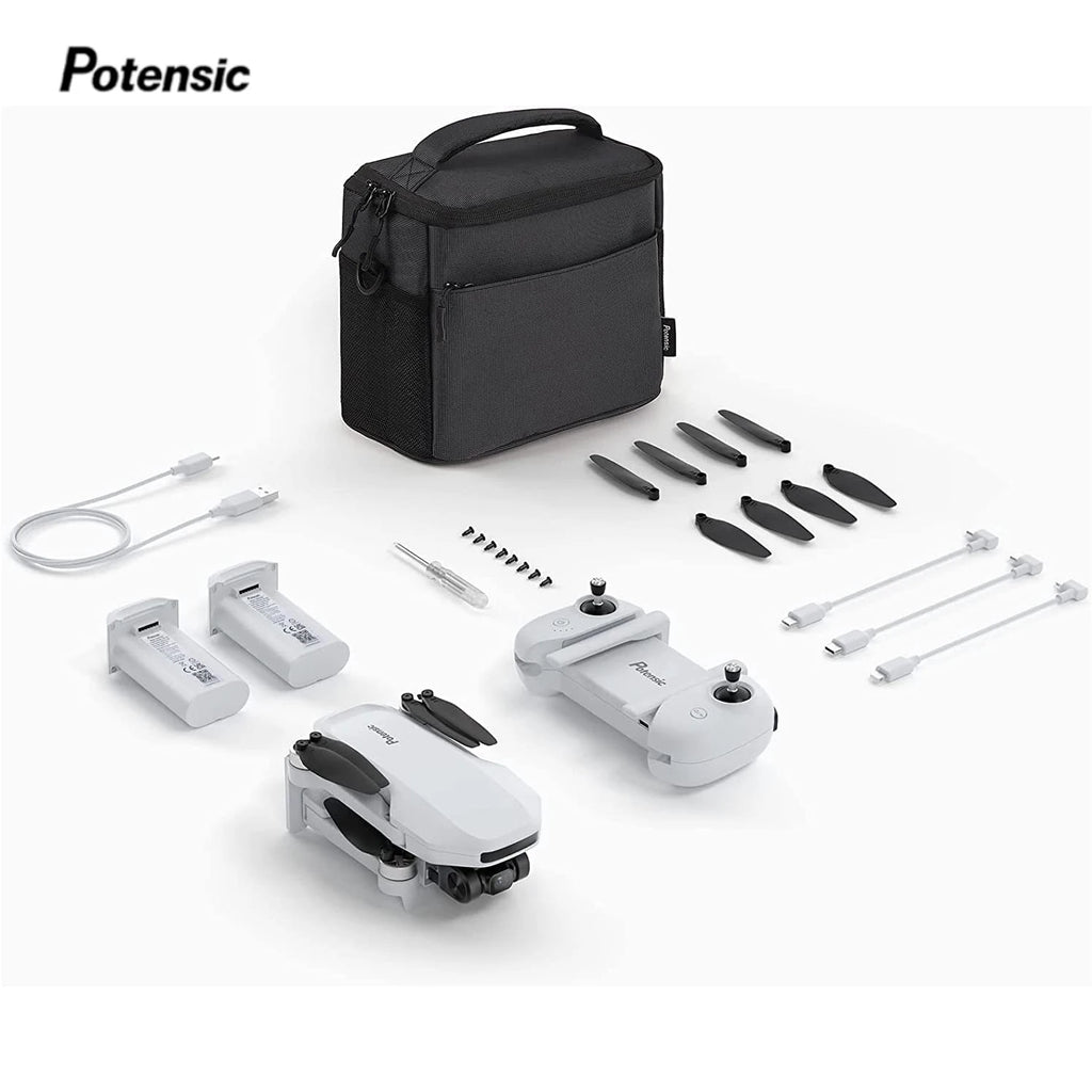 Potensic Drones Under 249g GPS Auto Return Single Axis Gimbal EIS Professional Drone Max 4-KM Waypoint Flight Follow Me-ATOM SE by Tech-Home Store