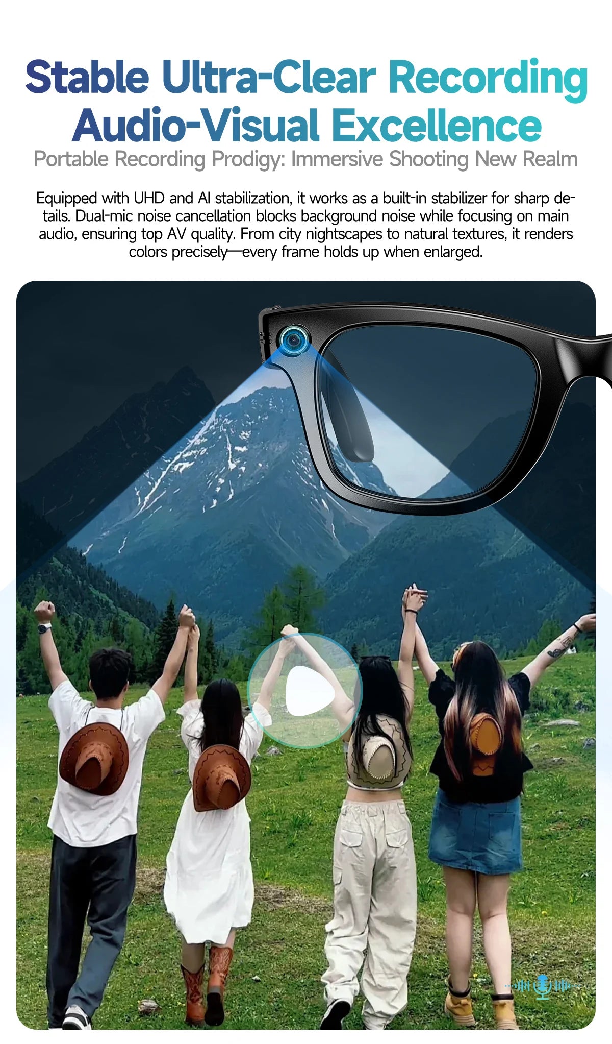 New 800W Camera AI Glasses Men Color-Changing Smart Translation Glasses Photo Video Recording Waterproof Call Smart Sunglasses by Tech-Home Store