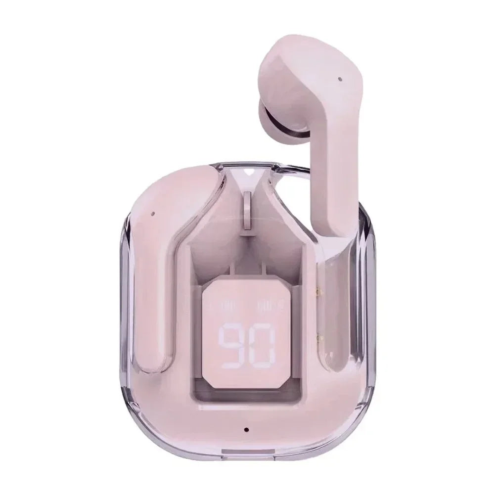 Original T2 Wireless Bluetooth Earphone Transparent HIFI Headphones LED Power Digital Display Stereo Sound Earphones for Xiaomi by Tech-Home Store