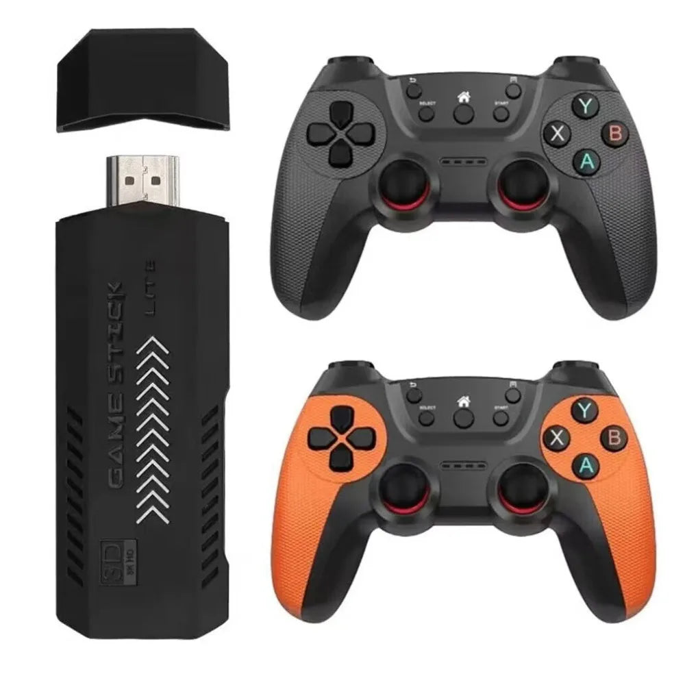 X2 Retro Game Stick 4K Video Game Console 40000+ Games,40+ Emulators,HD Output 2 Wireless Controllers,Plug and Play,TV/Computer by Tech-Home Store