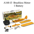 Hot Sale RC Plane RTF 2.4G Brushless Motor 3D/6G Remote Control Airplane Wltoys A160 Upgraded J3-CUB Ready To Fly by Tech-Home Store