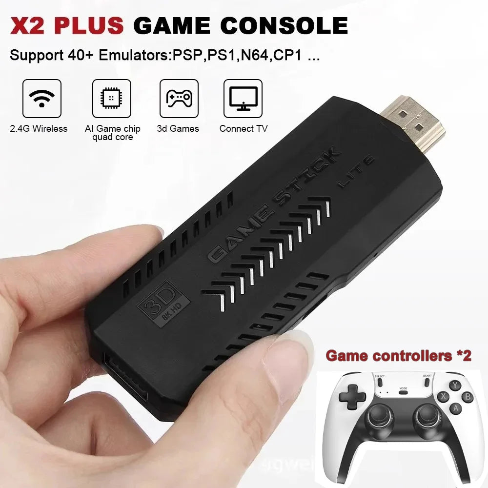 The X2 Pro video game console comes with 50,000 retro games and over 40 emulators, and is compatible with PS1/N64/PSP. by Tech-Home Store