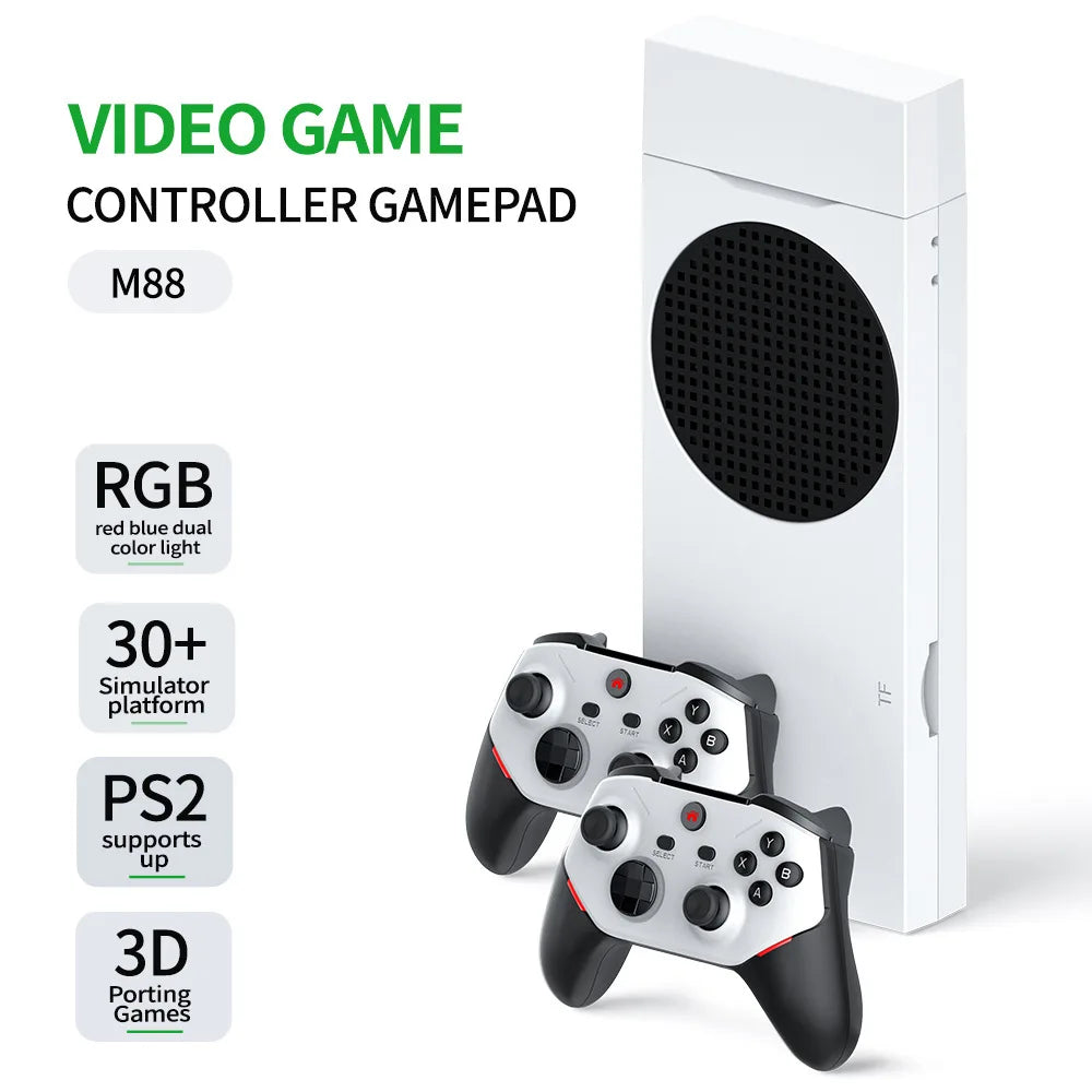 M88 Retro Game Console Stick,20000+ Video Games,40+ Emulators,4-Player Online Battles,4K Dual 3D Rocker Plug and Play Emulator by Tech-Home Store