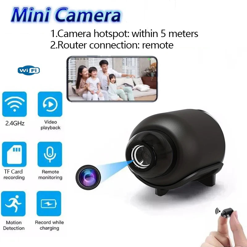 New X5 Mini Camera 1080P Clear Night Vision Lightweight Portable Premium Cams Motion Detection Wireless WiFi Surveillance Camera by Tech-Home Store