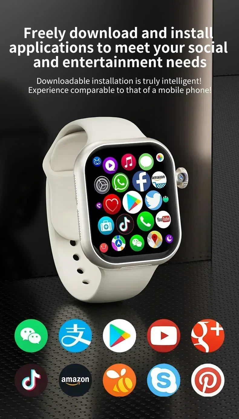 5G Android Smartwatch VP29 4G/5G LTE Sim Card GPS WIFI 2.29 inch Rotary Camera NFC health monitoring GPS WIFI App Store by Tech-Home Store