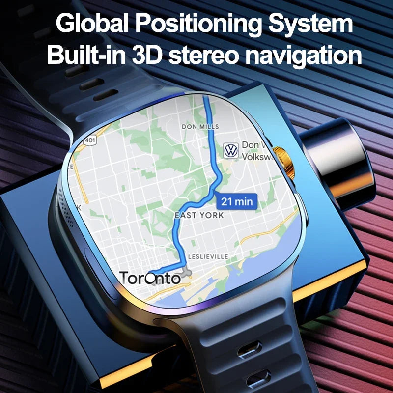 5G/4G Full Network Smart Watch 720*720 AMOLED Screen Video Call 16GB+256GB RAM 2100 MAH Battery Google Play WIFI GPS Smartwatch by Tech-Home Store