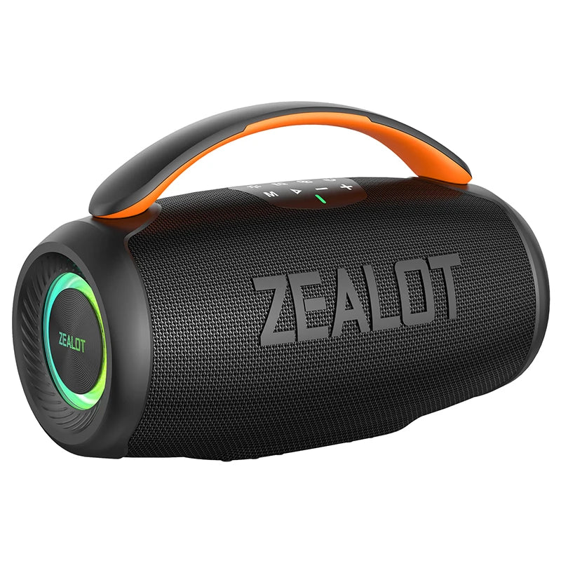 ZEALOT-P11 Bluetooth Speaker 50W Wireless Party Speaker with Bluetooth 5.4 Stereo Sound Comfortable handle Controllable Lightin Portable For Outdoors Long Battery Life by Tech-Home Store