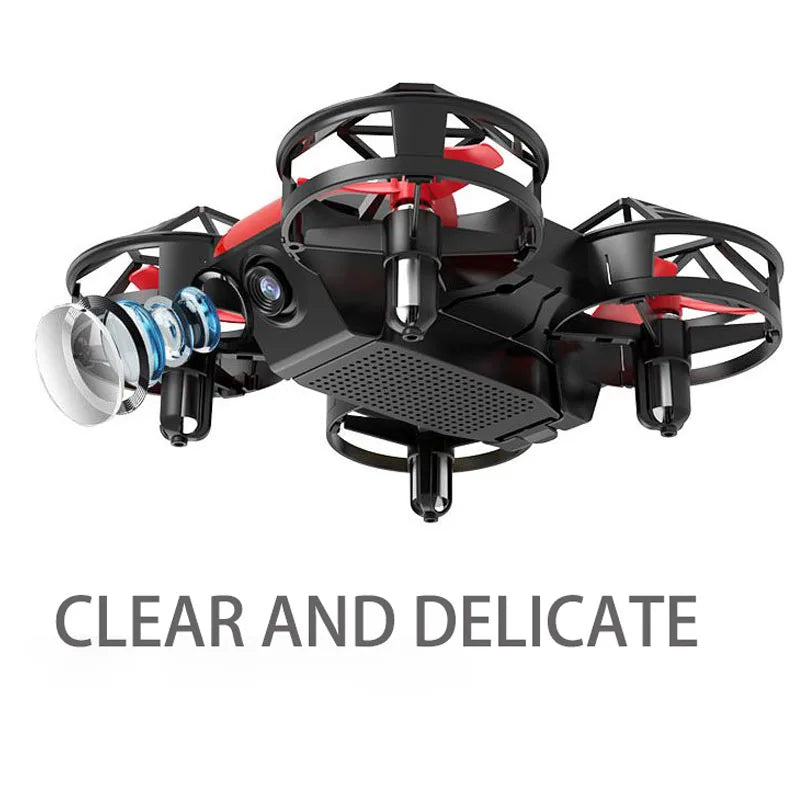 Dowellin D12 Drone Mini Remote Control Aircraft - Ultralight 35g With Dual HD Cameras For Easy Indoor Flying by Tech-Home Store