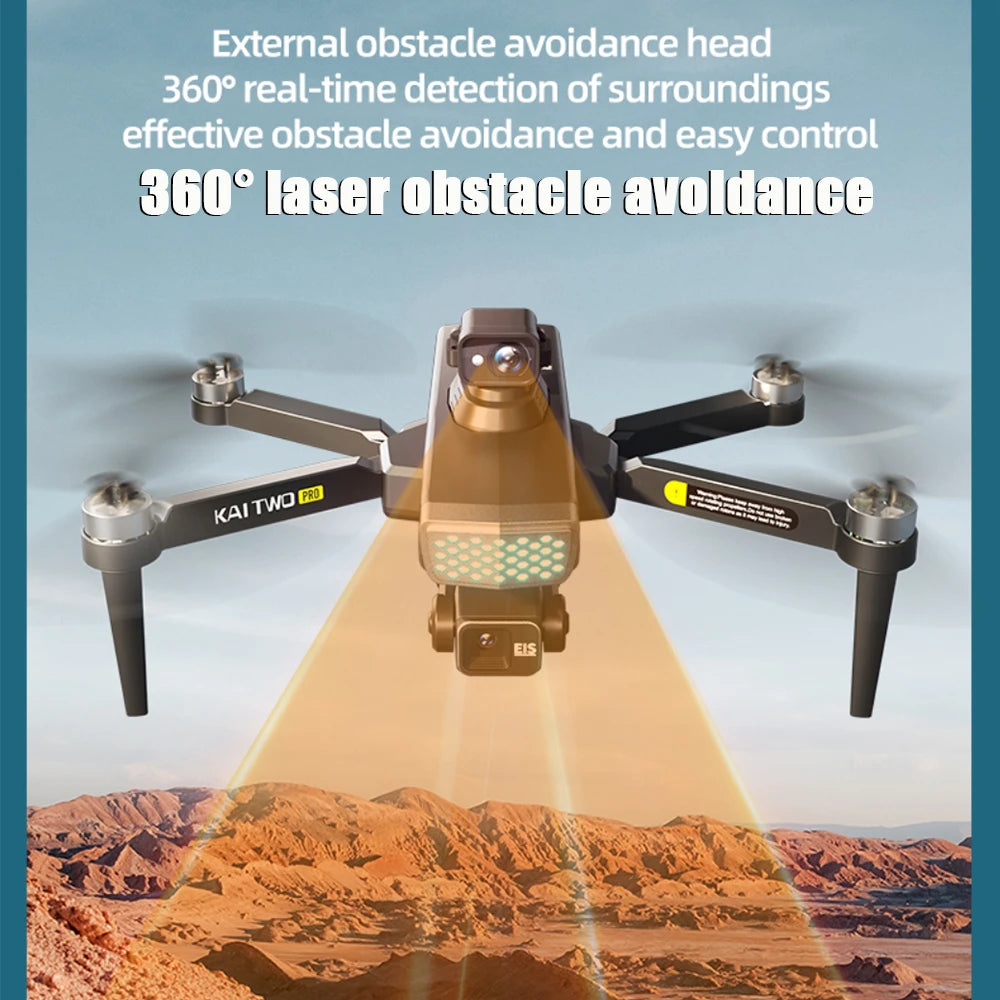KAITWO PRO Drone - 8K Cinematic Capture With 5G Live Control And 360 Degree Laser Obstacle Avoidance by Tech-Home Store