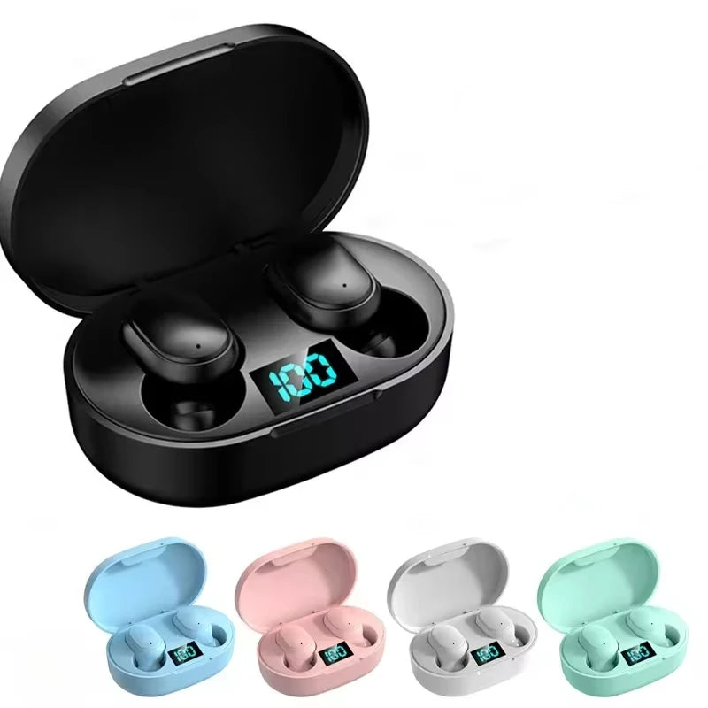 E6S Wireless Bluetooth Earphones TWS Bluetooth Headset Wireless Earbuds Noise Cancelling Earphones with Microphone Headphones by Tech-Home Store