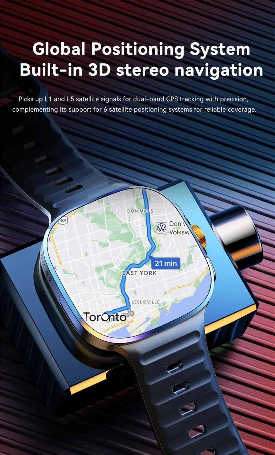 5G/4G Full Network Smart Watch 720*720 AMOLED Screen Video Call 16GB+256GB RAM 2100 MAH Battery Google Play WIFI GPS Smartwatch by Tech-Home Store