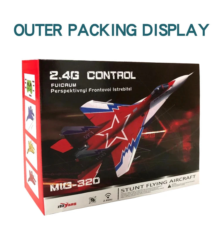 Parkten 2.4G 2CH Glider RC Ariplane P320 Fixed Wing Fighter Aircra Hand Throwing Foam Outdoor Toys For Boys Birthday Gift by Tech-Home Store