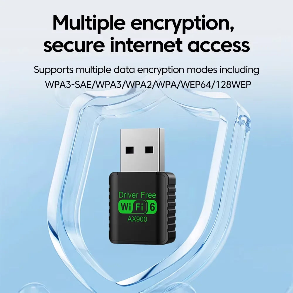 900Mbps USB WiFi Bluetooth 5.4 Adapter 2in1 Dongle Dual Band 2.4G 5GHz USB WiFi 6 Network Wireless Wlan Receiver DRIVER FREE by Tech-Home Store