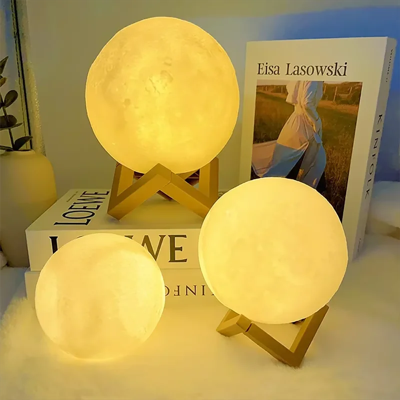 Book Light LED Moon Light Galaxy Light, Moon Night Light by Tech-Home Store