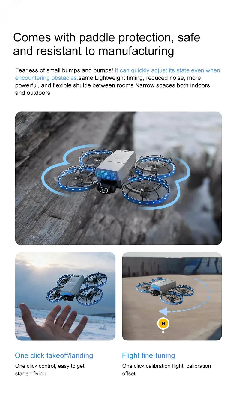 Mini 4 Pro Drone - Foldable Brushless Servo Gimbal Dual Camera For Stable 4K Aerial Photography by Tech-Home Store