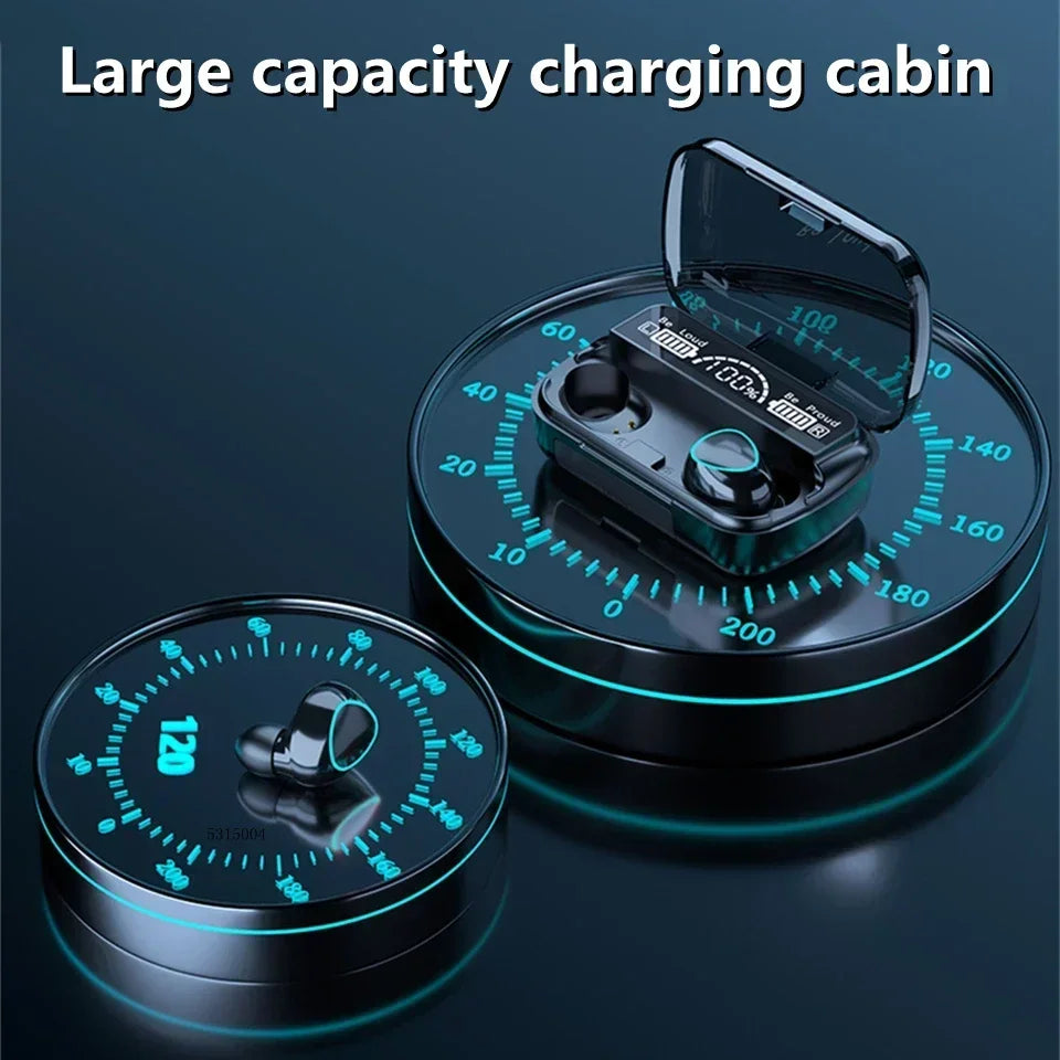 M10 TWS Wireless Bluetooth 5 3 Earbuds 3500mAh Charging Box 9D Stereo Sports Waterproof Earphones with Microphone Daily Use by Tech-Home Store