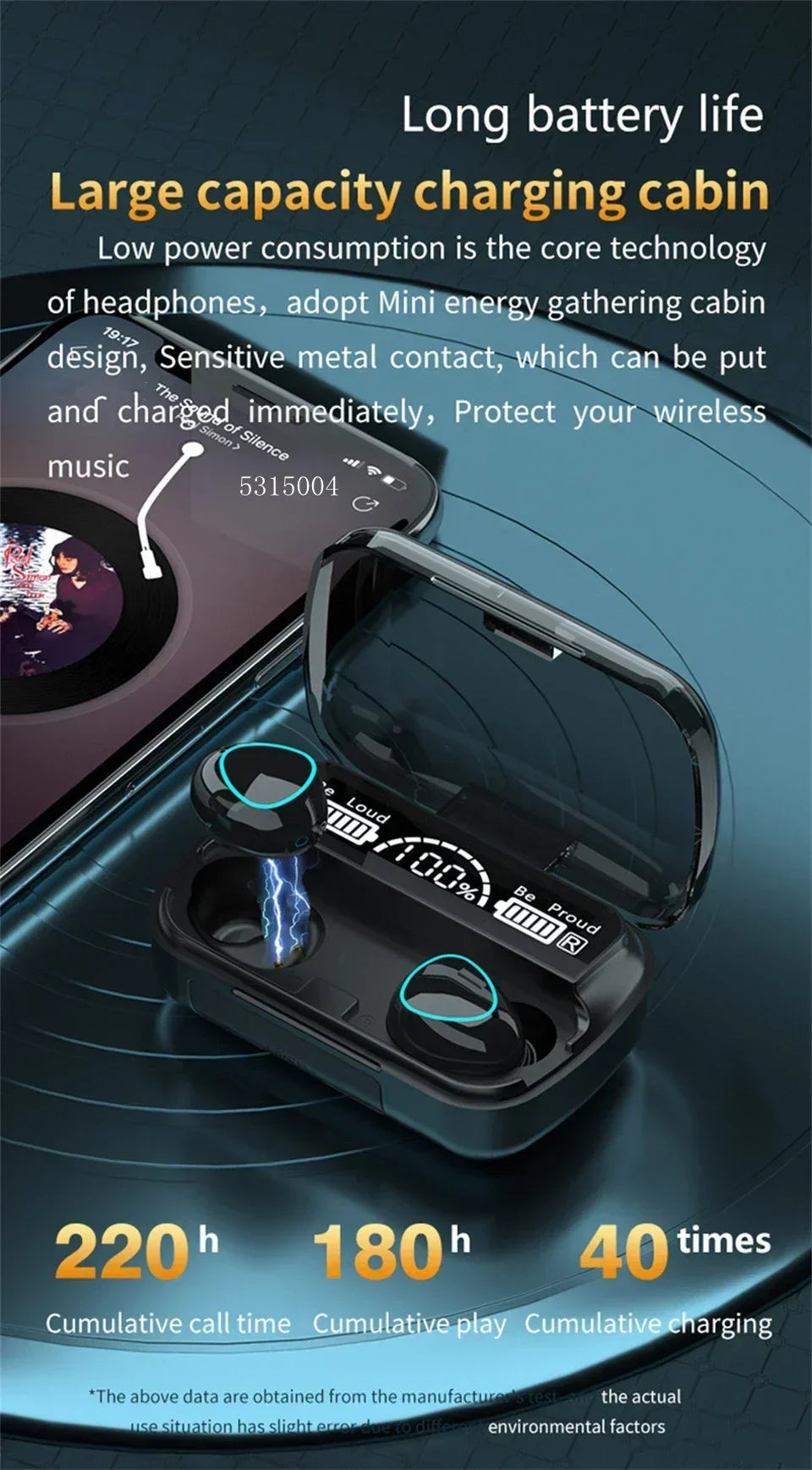 M10 TWS Wireless Bluetooth 5 3 Earbuds 3500mAh Charging Box 9D Stereo Sports Waterproof Earphones with Microphone Daily Use by Tech-Home Store