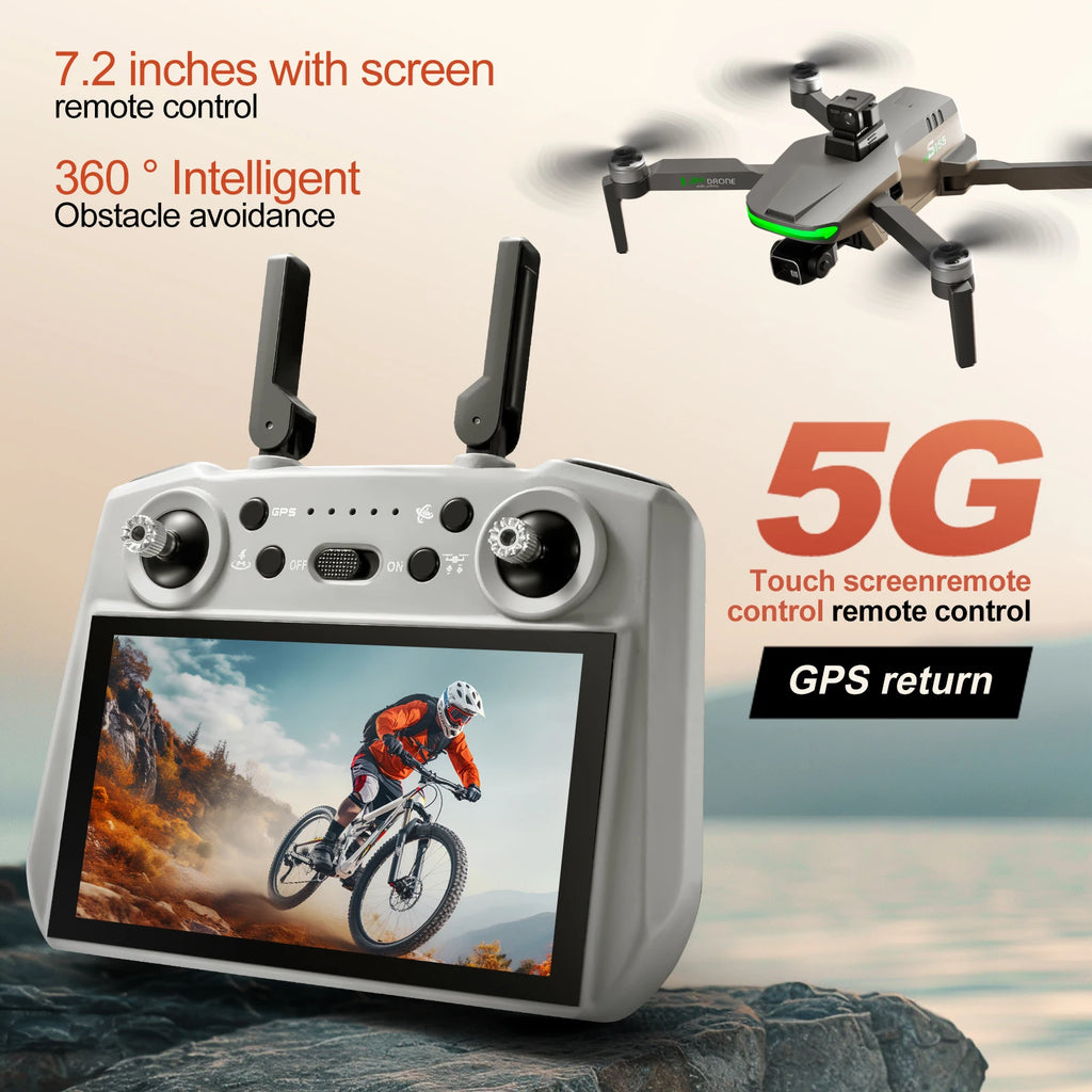 2025 NEW HOT S155 GPS Drone 8K Professional Dual HD Camera 5G FPV 360° Obstacle Avoidance Brushless Motor