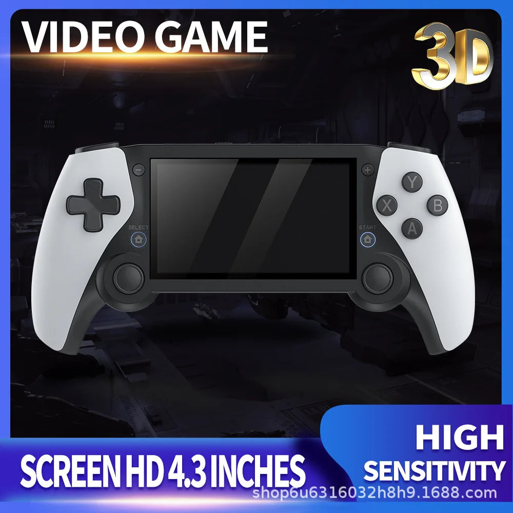 M25 Portable Handheld Game Console 64G/128G, Retro Video Gaming Console Built-in 20000+ Games 30+ Emulators, 4.3 Inch IPS Screen by Tech-Home Store